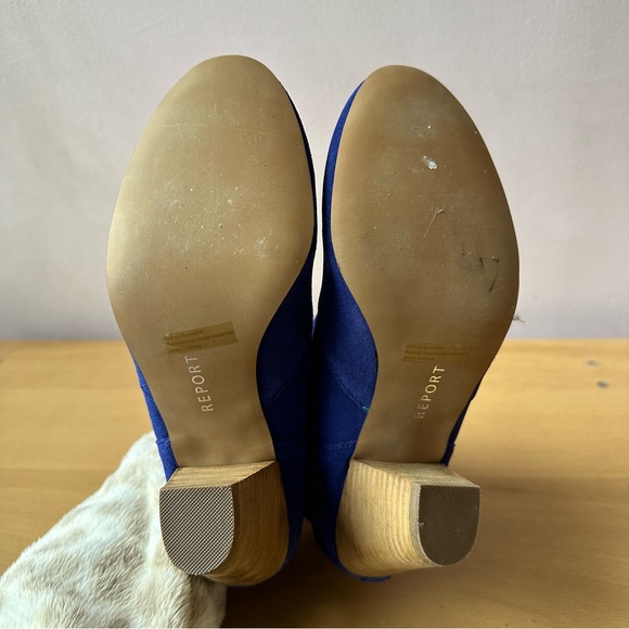 Brand New Blue Report Suede Boots Booties - Picture 14 of 16